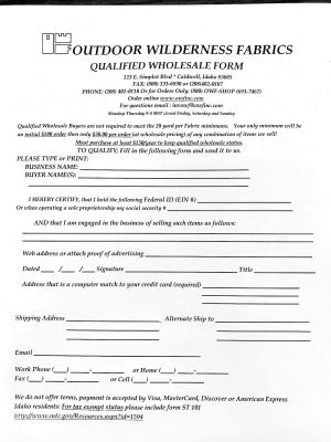 Qualified Wholesale form